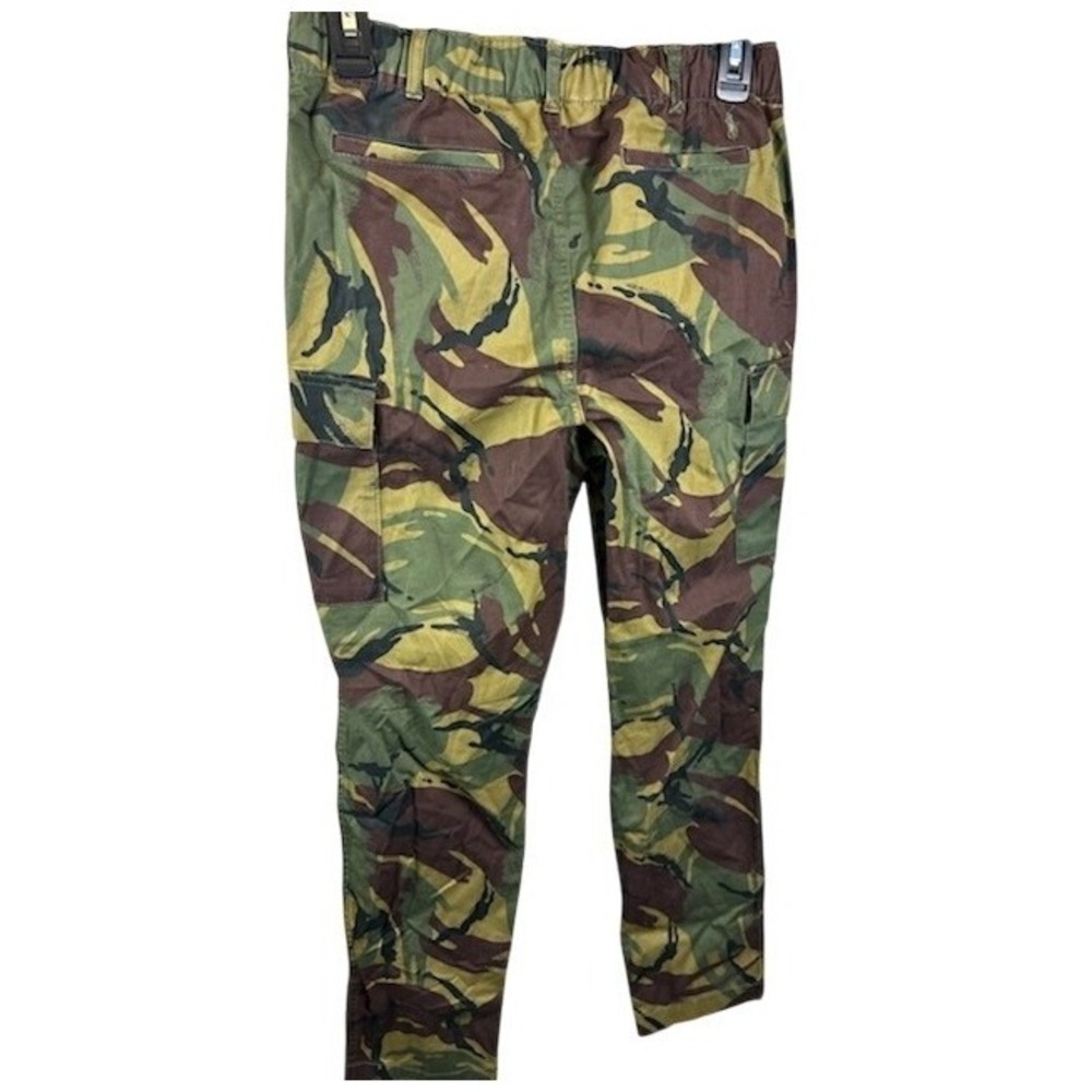 Polo Ralph Lauren Cargo Pants Kids Size 16 Camouflage Elastic Waistband - Picture 3 of 5